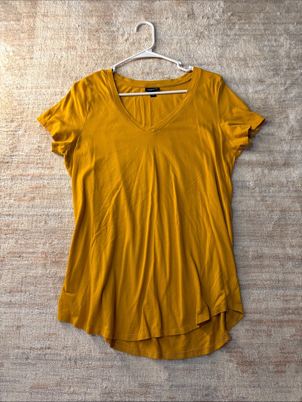 torrid Mustard V-Neck Short Sleeve Tee